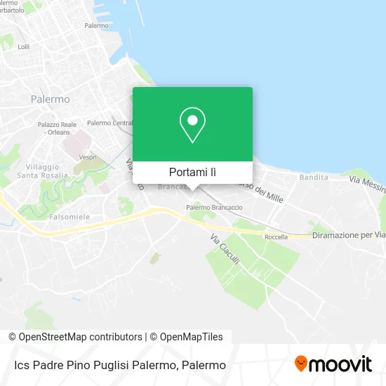 Mappa Ics Padre Pino Puglisi Palermo