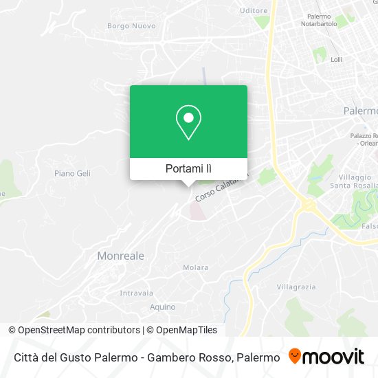 Mappa Città del Gusto Palermo - Gambero Rosso