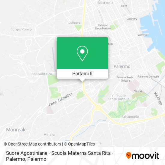 Mappa Suore Agostiniane - Scuola Materna Santa Rita - Palermo