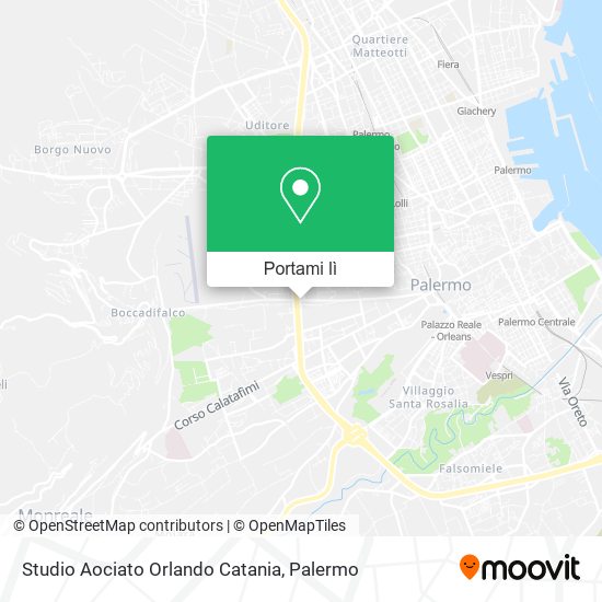 Mappa Studio Aociato Orlando Catania