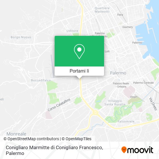 Mappa Conigliaro Marmitte di Conigliaro Francesco
