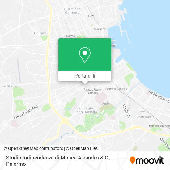 Mappa Studio Indipendenza di Mosca Aleandro & C.
