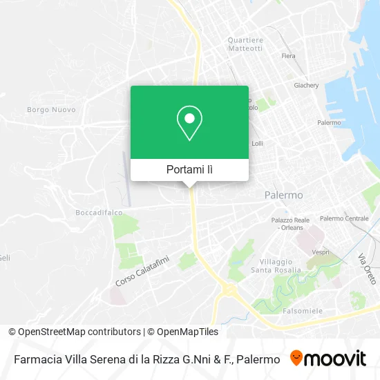 Mappa Farmacia Villa Serena di la Rizza G.Nni & F.