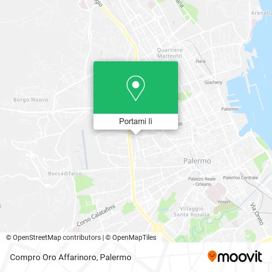 Mappa Compro Oro Affarinoro