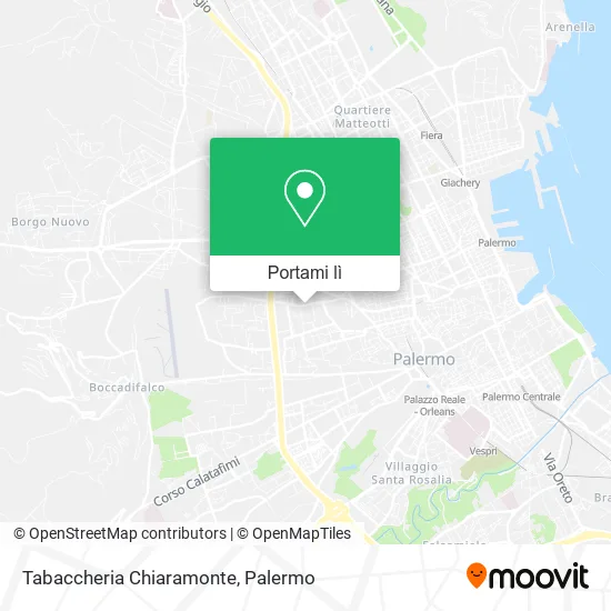 Mappa Tabaccheria Chiaramonte