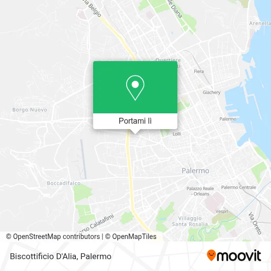 Mappa Biscottificio D'Alia