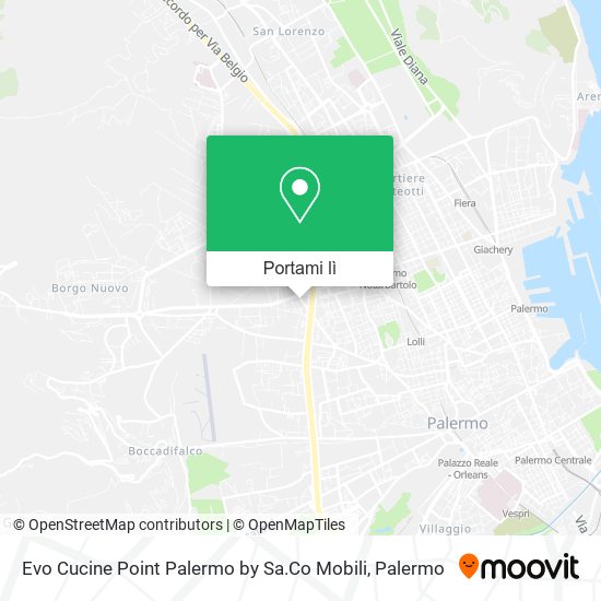 Mappa Evo Cucine Point Palermo by Sa.Co Mobili
