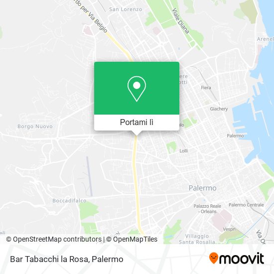 Mappa Bar Tabacchi la Rosa