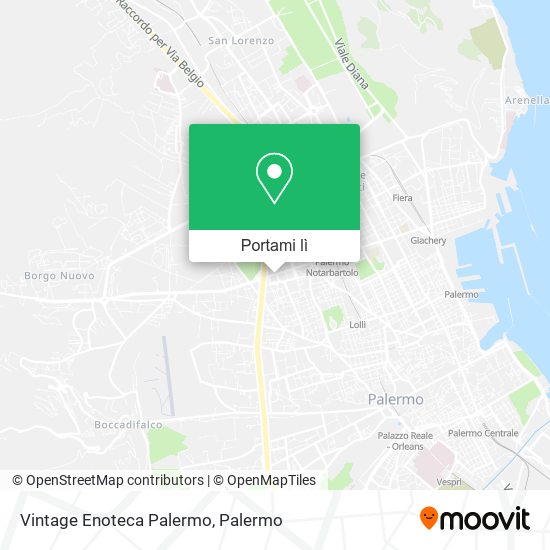 Mappa Vintage Enoteca Palermo