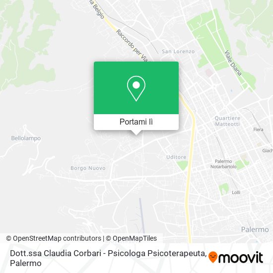 Mappa Dott.ssa Claudia Corbari - Psicologa Psicoterapeuta