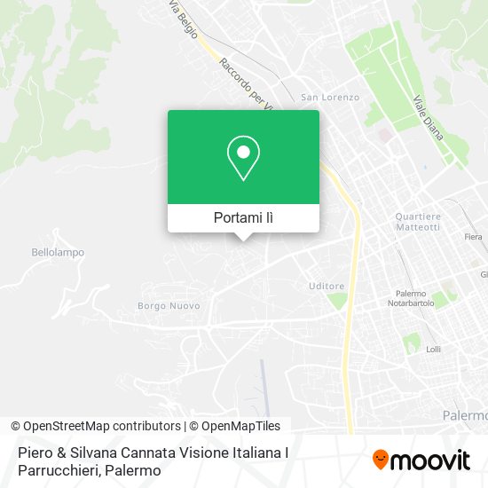 Mappa Piero & Silvana Cannata Visione Italiana I Parrucchieri