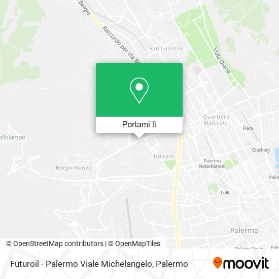 Mappa Futuroil - Palermo Viale Michelangelo