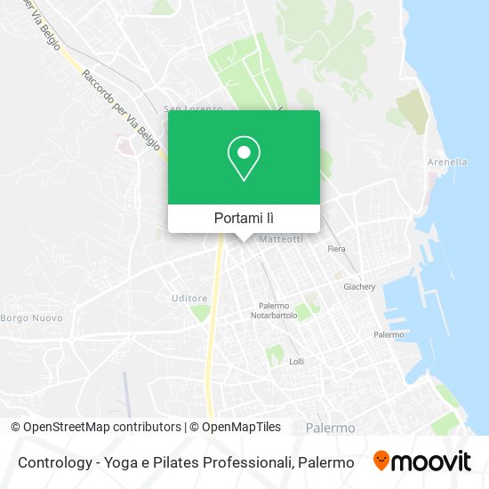Mappa Contrology - Yoga e Pilates Professionali