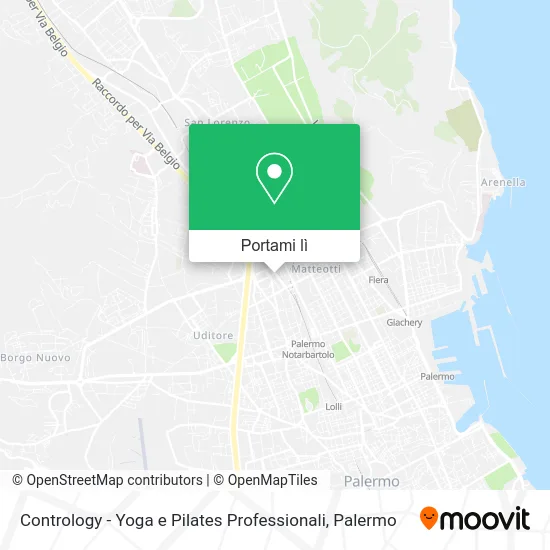Mappa Contrology - Yoga e Pilates Professionali