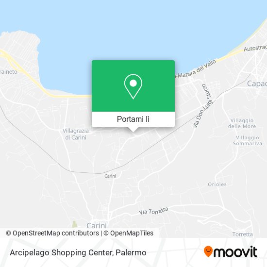 Mappa Arcipelago Shopping Center