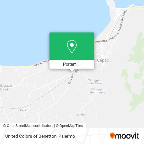 Mappa United Colors of Benetton