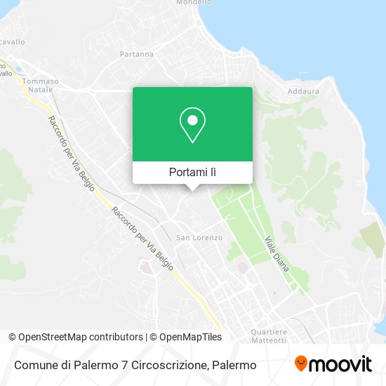 Mappa Comune di Palermo 7 Circoscrizione