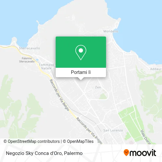 Mappa Negozio Sky Conca d'Oro