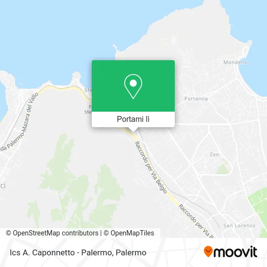 Mappa Ics A. Caponnetto - Palermo