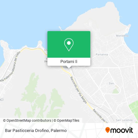 Mappa Bar Pasticceria Orofino