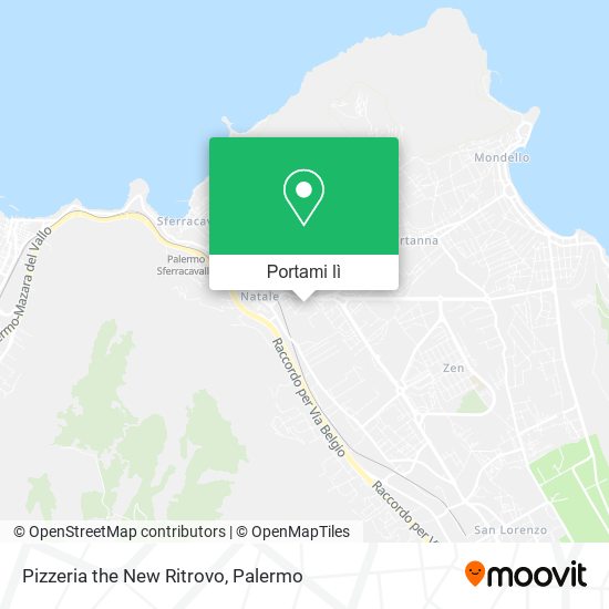 Mappa Pizzeria the New Ritrovo