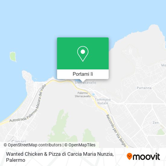 Mappa Wanted Chicken & Pizza di Carcia Maria Nunzia
