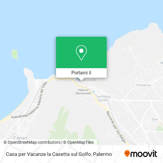 Mappa Casa per Vacanze la Casetta sul Golfo