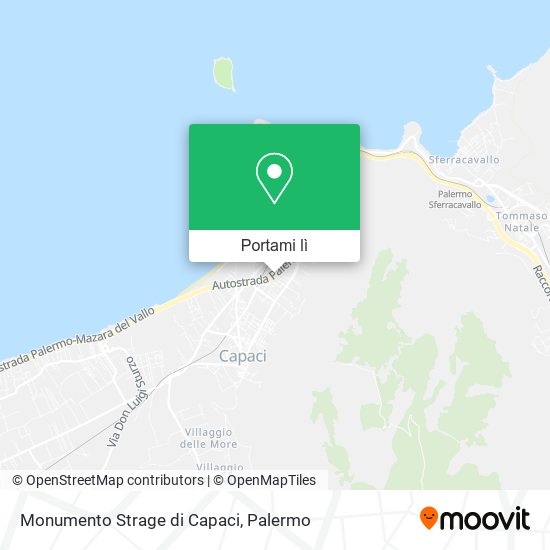 Mappa Monumento Strage di Capaci