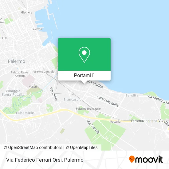 Mappa Via Federico Ferrari Orsi