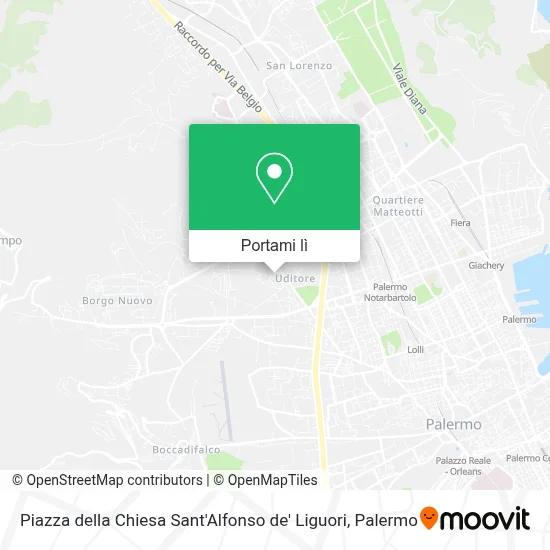 Mappa Piazza della Chiesa Sant'Alfonso de' Liguori