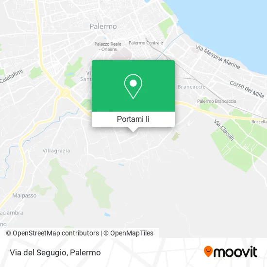 Mappa Via del Segugio
