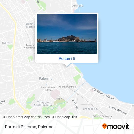 Mappa Porto di Palermo