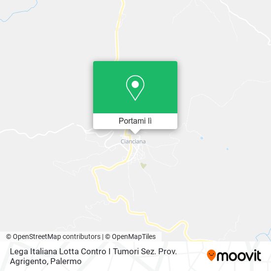 Mappa Lega Italiana Lotta Contro I Tumori Sez. Prov. Agrigento