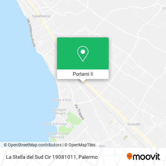Mappa La Stella del Sud Cir 19081011