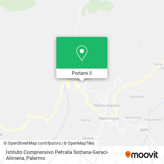 Mappa Istituto Comprensivo Petralia Sottana-Geraci-Alimena