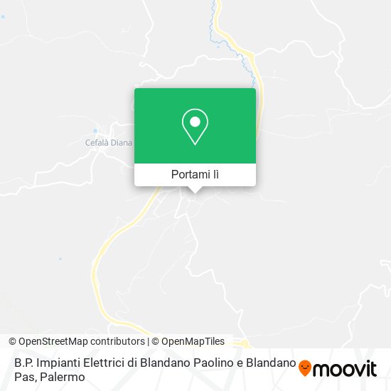 Mappa B.P. Impianti Elettrici di Blandano Paolino e Blandano Pas