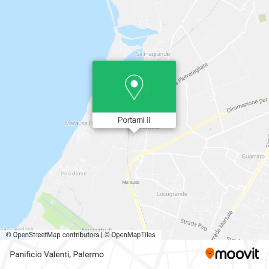 Mappa Panificio Valenti