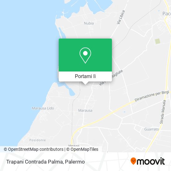 Mappa Trapani Contrada Palma