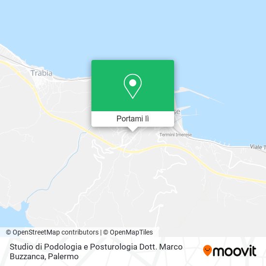 Mappa Studio di Podologia e Posturologia Dott. Marco Buzzanca