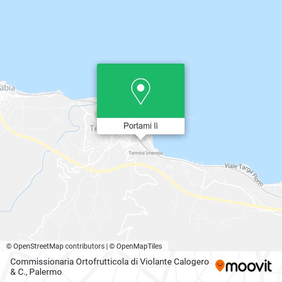 Mappa Commissionaria Ortofrutticola di Violante Calogero & C.