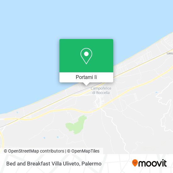 Mappa Bed and Breakfast Villa Uliveto