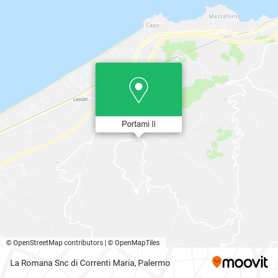 Mappa La Romana Snc di Correnti Maria