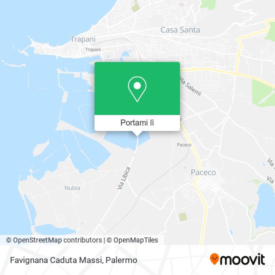 Mappa Favignana Caduta Massi