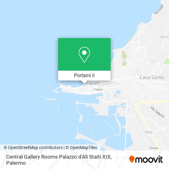 Mappa Central Gallery Rooms Palazzo d'Alì Staiti XIX