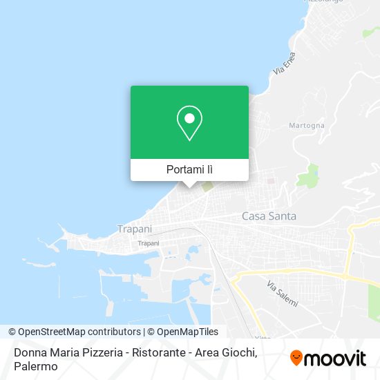Mappa Donna Maria Pizzeria - Ristorante - Area Giochi