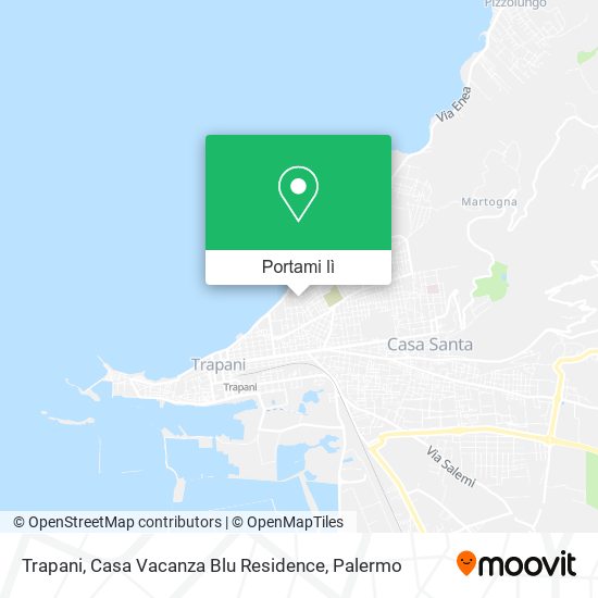 Mappa Trapani, Casa Vacanza Blu Residence