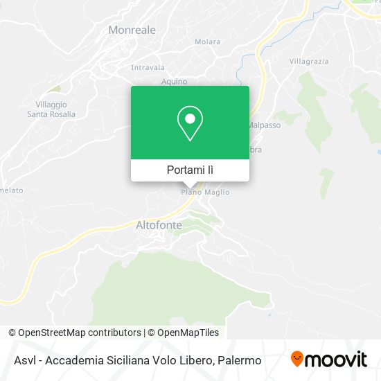 Mappa Asvl - Accademia Siciliana Volo Libero