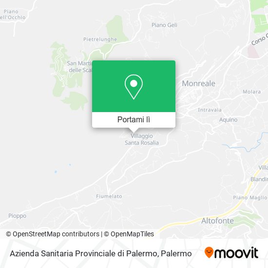 Mappa Azienda Sanitaria Provinciale di Palermo