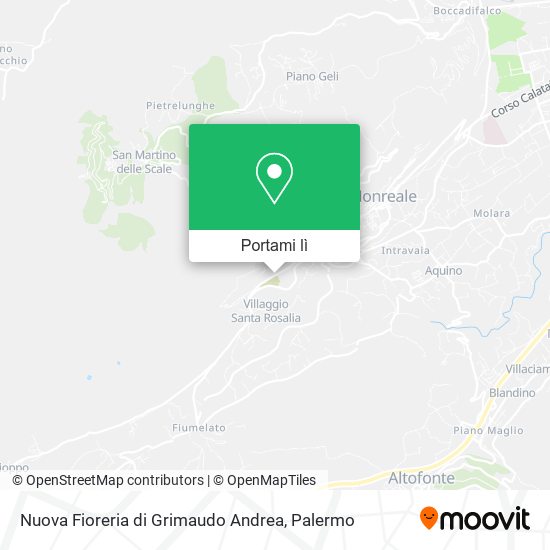 Mappa Nuova Fioreria di Grimaudo Andrea