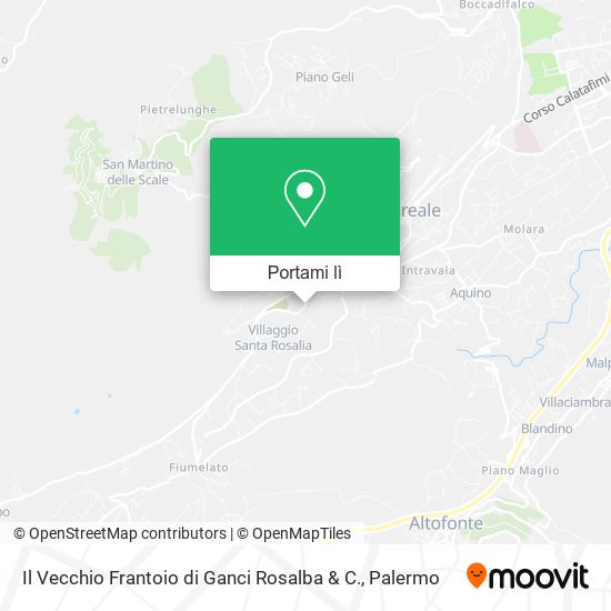 Mappa Il Vecchio Frantoio di Ganci Rosalba & C.